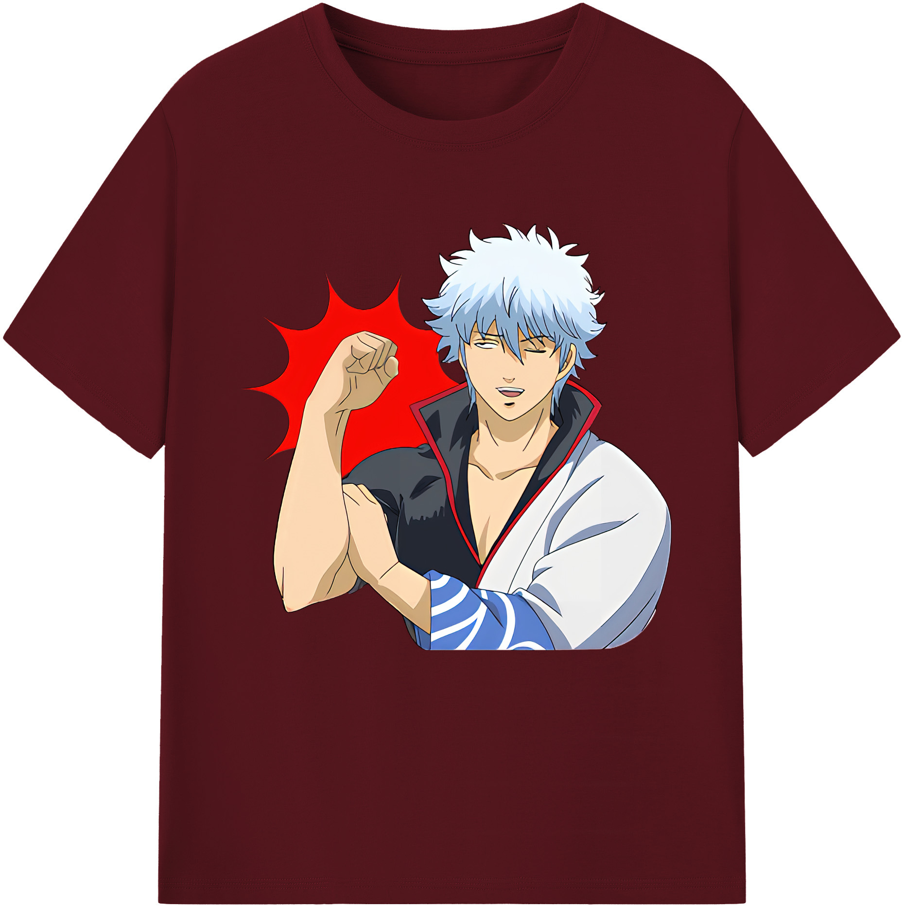 （画像用） ぎんたま 坂田銀時（さかたぎんとき） 神楽 志村新八（しむら しんぱち） GINTAMA Sakata Gintoki Kagura Shimura Shinpachi 綿100％半袖Tシャツ（フロントプリント）